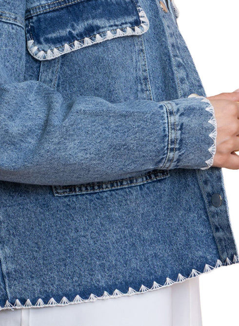 جاكيت جينز مطرز - أيس